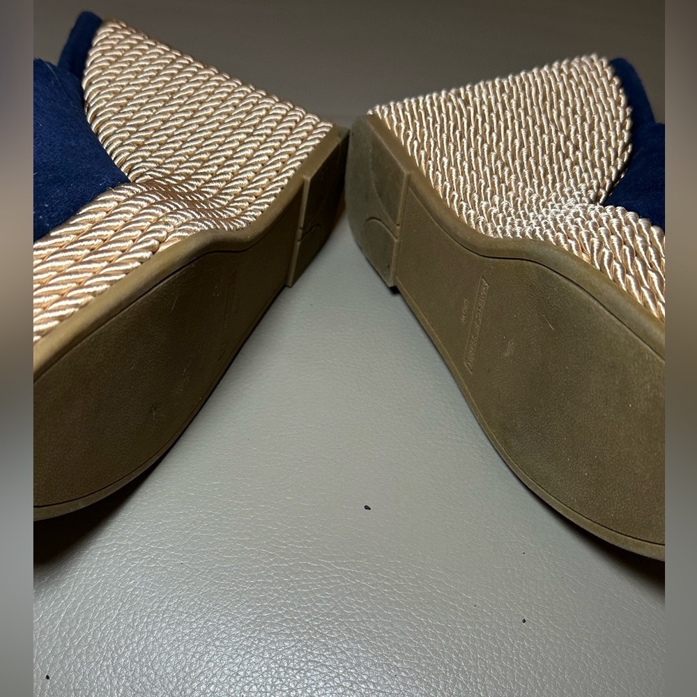 Marc Fisher Zyme Wedge Slides - Open Toe - Euc - … - image 5